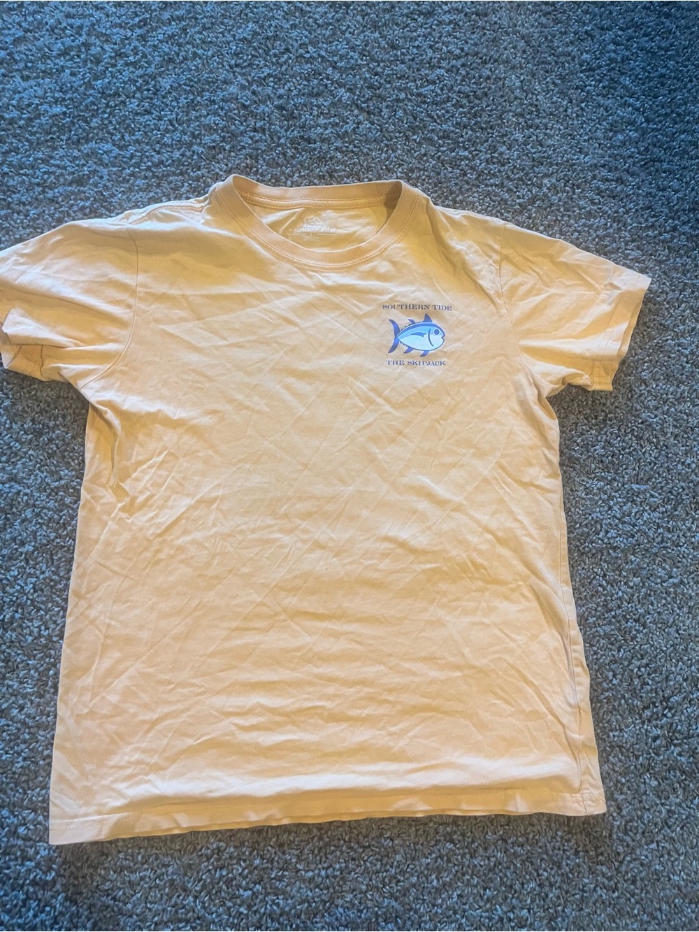 SOUTHERN TIDE Original Skipjack Tee- Orange Boys Size Large